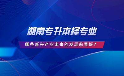 湖南專升本擇專業(yè)，哪些新興產(chǎn)業(yè)未來的發(fā)展前景好.png