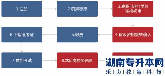 2022年湖南統(tǒng)招專升本報名流程指南