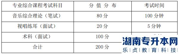 湖南信息學(xué)院專業(yè)綜合課程考試科目、分值分布及考試時(shí)間