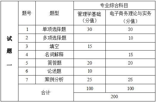 2024年湖南信息學院專升本電子商務專業(yè)《專業(yè)綜合科目》考試大綱