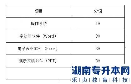 上海杉達學院2023年專升本計算機綜合學業(yè)能力測試考試大綱